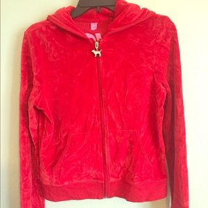 Victoria’s Secret Love Pink velour zipper hoodie